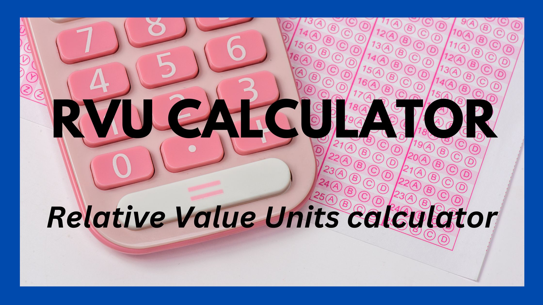 RUV Calculator basic understanding